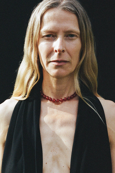 SOPHIE BUHAI<br>DECO COLLAR IN CARNELIAN