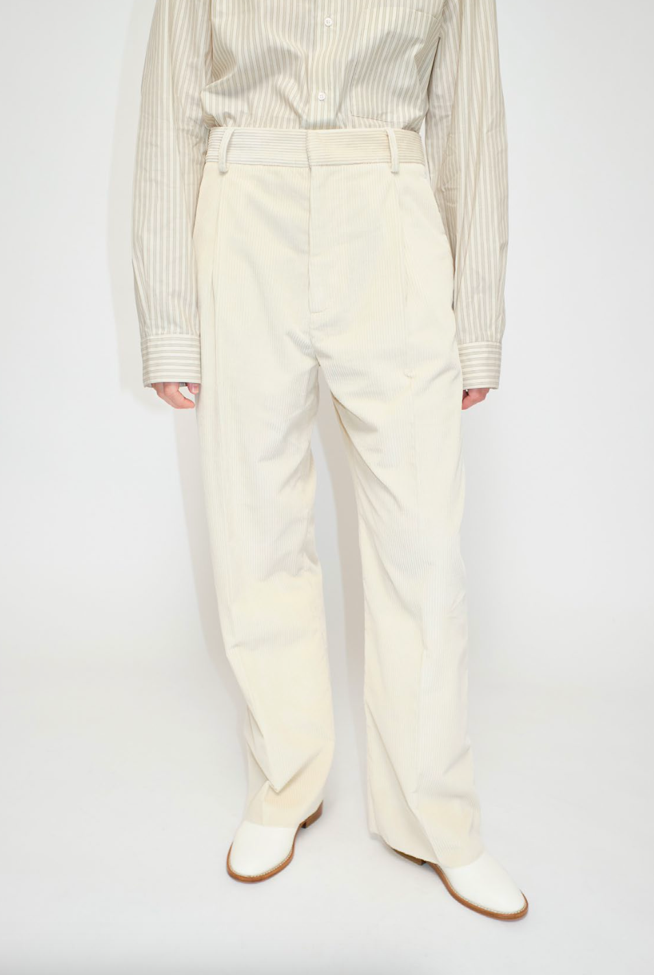 CRISTASEYAPLEATED TROUSERS