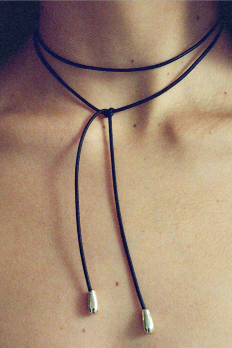 SOPHIE BUHAI<br>ELEGANT SHOELACE CHOKER<br>VEGAN LEATHER<br><br> SOLD OUT