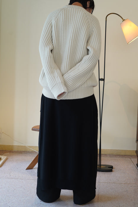 CRISTASEYA<br>RAGLAN 3YARNS MAXI SWEATER