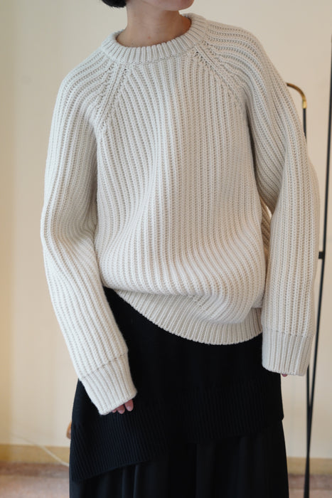 CRISTASEYA<br>RAGLAN 3YARNS MAXI SWEATER