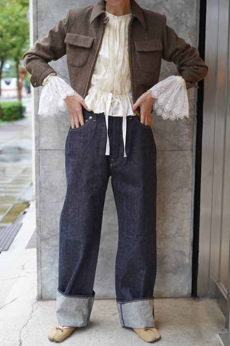 FUMIKA_UCHIDA<br>SPLASHED PATTERN ZIP-UP BLOUSON