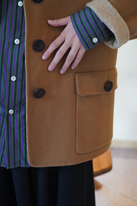 VINTAGE GEOFFREY BEENE<BR>DOUBLE FACE SHORT COAT <br><br>SOLD OUT