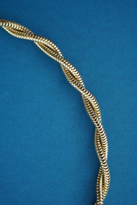 SAPIR BACHAR<br>GOLD TWIST SNAKE CHOKER