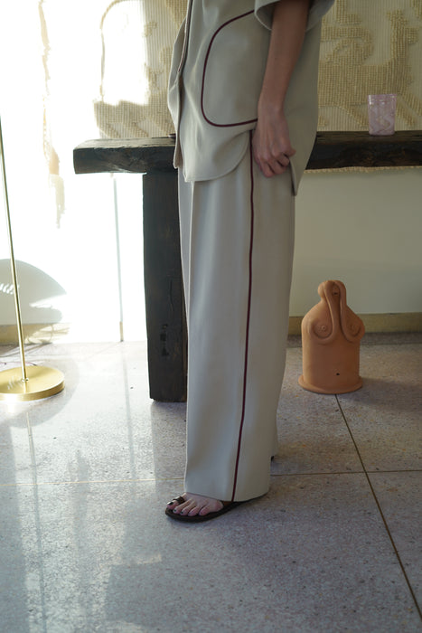 pelleq<br>double tuck trousers<br>in OATS