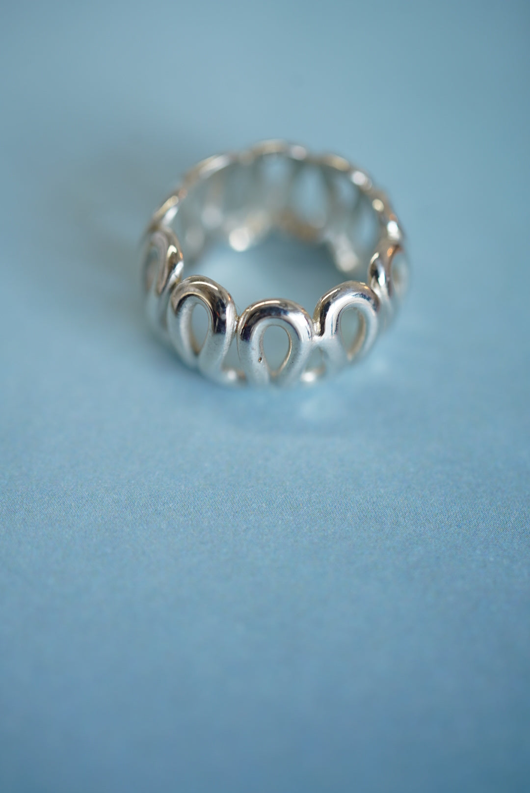 SAPIR BACHARSILVER SWIRL RING