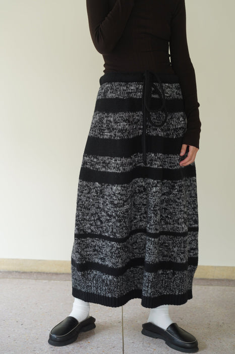 CRISTASEYA<br>MAXI MELANGE LONG SKIRT <br><br>SOLD OUT