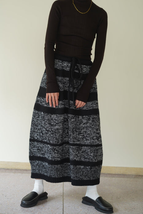 CRISTASEYA<br>MAXI MELANGE LONG SKIRT <br><br>SOLD OUT