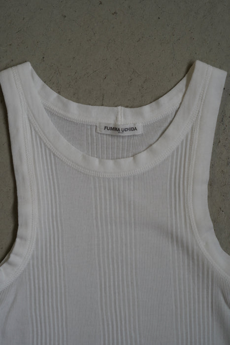 FUMIKA_UCHIDA<br>NEEDLE DRAWING TANKTOP