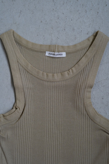 FUMIKA_UCHIDA<br>NEEDLE DRAWING TANKTOP