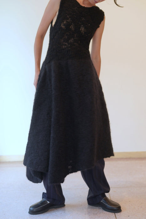 CRISTASEYA<br>ASYMMETRICAL LONG KNIT DRESS (-7CM)