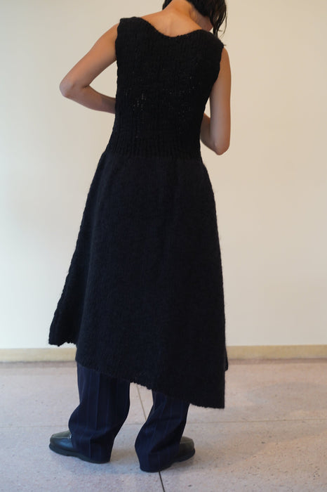 CRISTASEYA<br>ASYMMETRICAL LONG KNIT DRESS (-7CM)