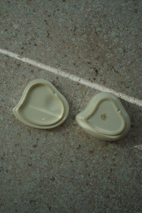 VINTAGE<BR> HALSTON by ELSA PERETTI <BR> CERAMIC HEART DISH /LID