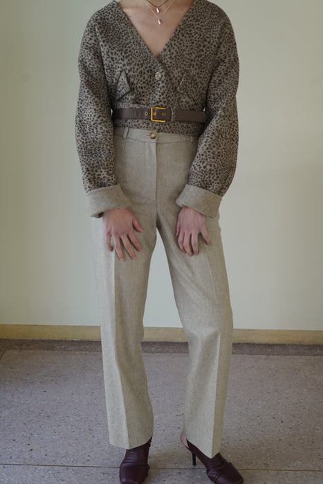 VINTAGE GEOFFREY BEENE<BR>ANIMAL BOLERO JACKET<BR><BR>SOLD OUT