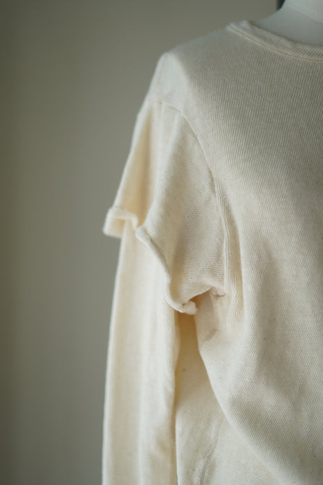 FUMIKA_UCHIDA<br>GAUZE JERSEY DOUBLE SLEEVE TOP