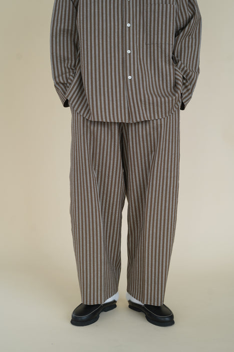 CRISTASEYA<br>MOROCCAN PYJAMA PANTS<br>in BROWN STRIPES