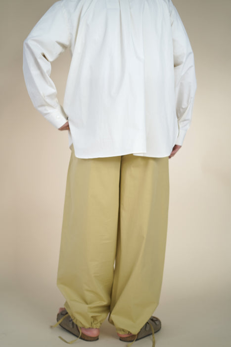 CRISTASEYA<br>MAXI LARGE PANTS WITH DRAWSTRINGS<br>in BEIGE