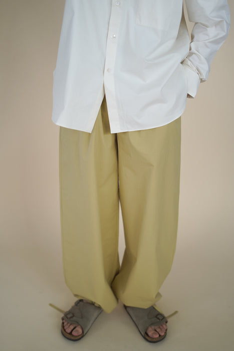 CRISTASEYA<br>MAXI LARGE PANTS WITH DRAWSTRINGS<br>in BEIGE