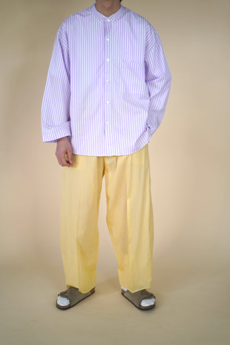 CRISTASEYA<br>MOROCCAN PYJAMA PANTS<br>in YELLOW WITH WHITE STRIPES