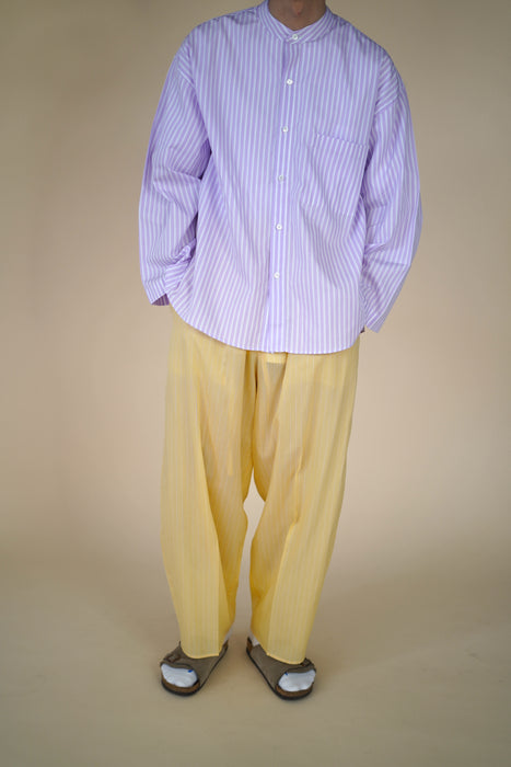 CRISTASEYA<br>MOROCCAN PYJAMA PANTS<br>in YELLOW WITH WHITE STRIPES