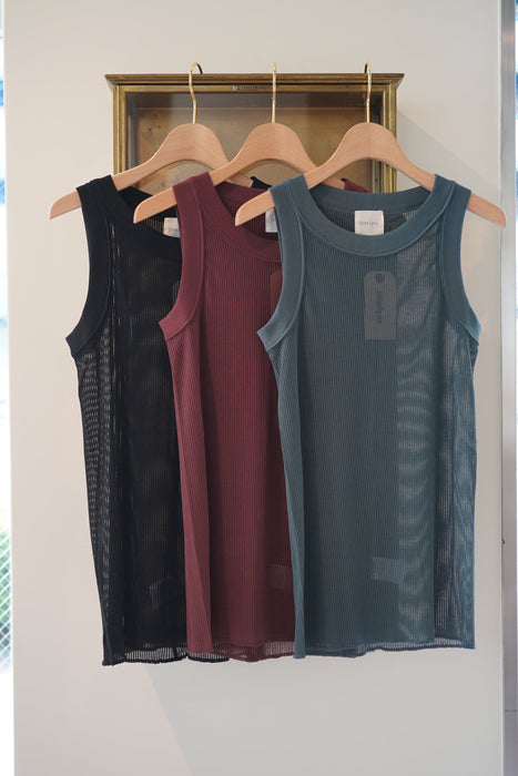 JONNLYNX<br>voile rib tank <br>in 3 colors