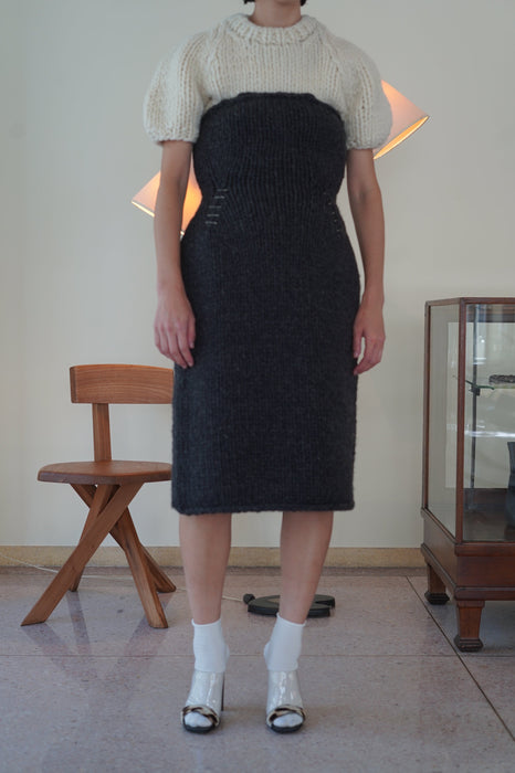 FUMIKA_UCHIDA<BR>HAND KNITTED BARE DRESS <br><br>SOLD OUT