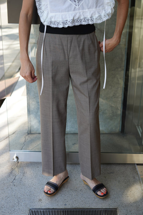 VINTAGE HERMES <br>WOOL SIDE ZIP TROUSERS <br><br>SOLD OUT