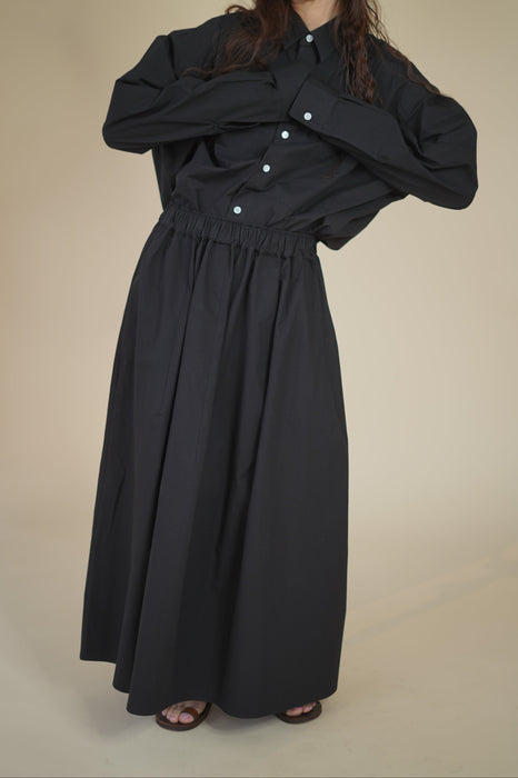 Salvatore Piccolo xCRISTASEYA<br>HANDMADE CLASSIC COLLAR SHIRT<br>in BLACK