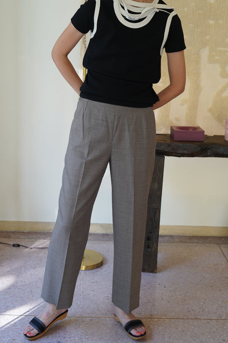 VINTAGE HERMES <br>WOOL SIDE ZIP TROUSERS <br><br>SOLD OUT