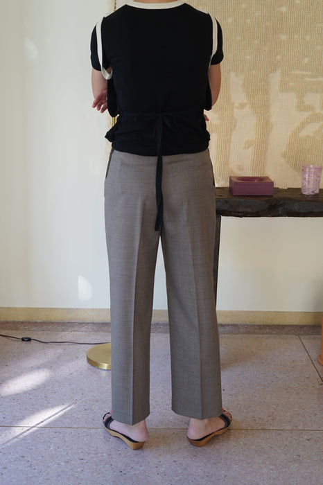 VINTAGE HERMES <br>WOOL SIDE ZIP TROUSERS <br><br>SOLD OUT