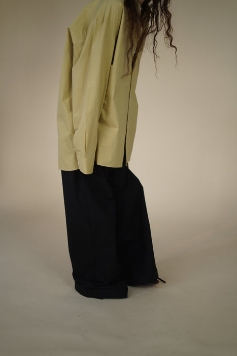 CRISTASEYA<br>MAXI LARGE PANTS WITH DRAWSTRINGS<br>in BLACK