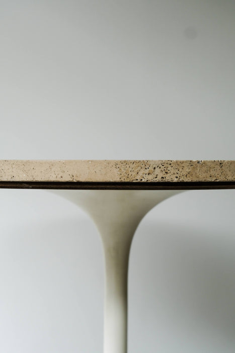 VINTAGE FRENCH TRAVERTINE DINING TABLE<BR><BR>SOLD OUT