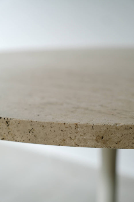 VINTAGE FRENCH TRAVERTINE DINING TABLE<BR><BR>SOLD OUT