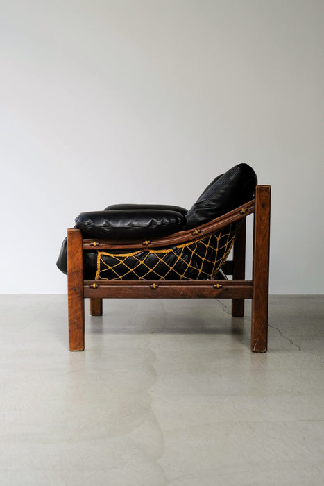 HOLD<BR><BR>JEAN GILLON<BR>BRAZILIAN ROSEWOOD LOUNGE CHAIR BLACK