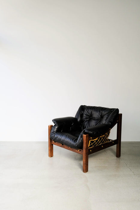 HOLD<BR><BR>JEAN GILLON<BR>BRAZILIAN ROSEWOOD LOUNGE CHAIR BLACK