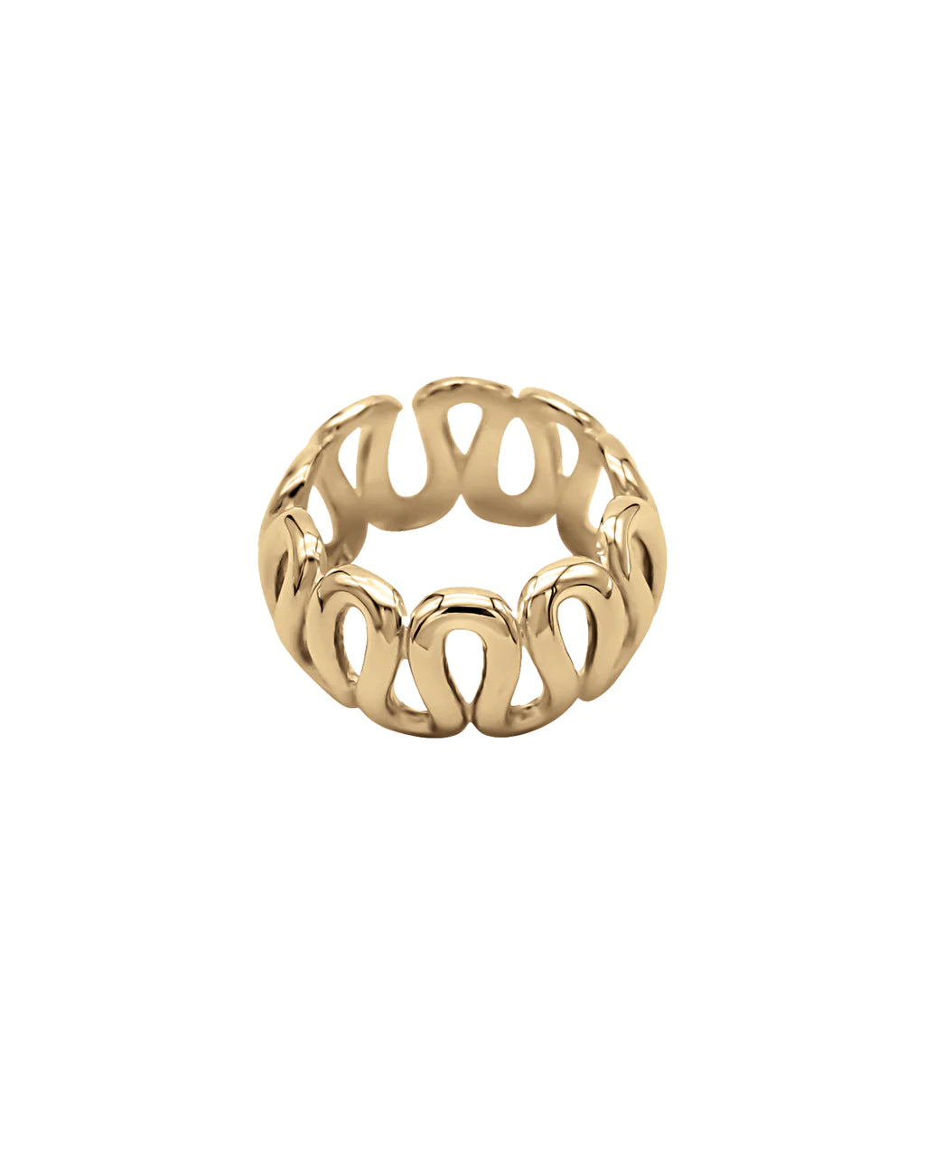 SAPIR BACHAR GOLD SWIRL RING – PORT