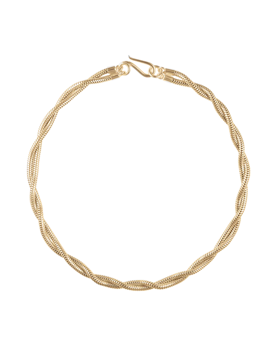 SAPIR BACHAR<br>GOLD TWIST SNAKE CHOKER