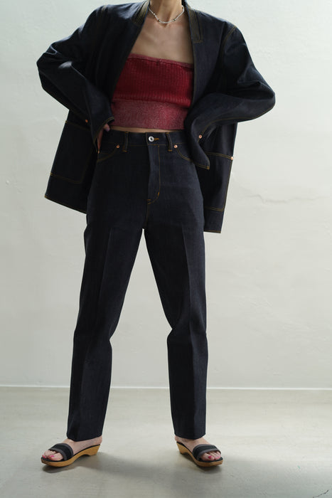 pelleq<br>streight denim<br>in INDIGO/BLACK