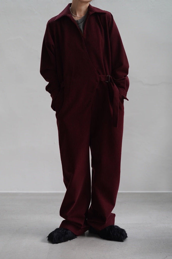 pelleq, W cord belted jump suit