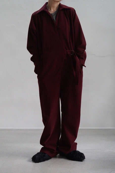 pelleq<br>W cord belted jump suit